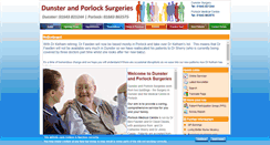 Desktop Screenshot of dunsterandporlocksurgeries.co.uk