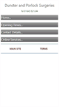 Mobile Screenshot of dunsterandporlocksurgeries.co.uk
